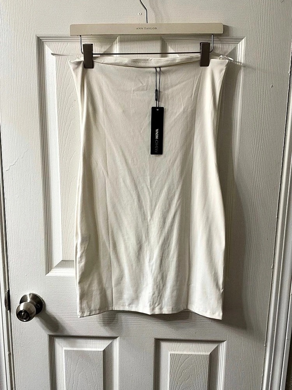 Fashion Nova White Midi Dress